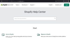 shopify help center